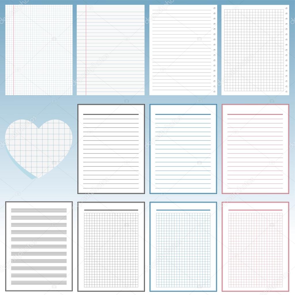 Set of notebook papers