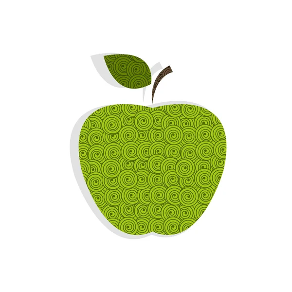 Υφή του πράσινου μήλου — Διανυσματικό Αρχείο