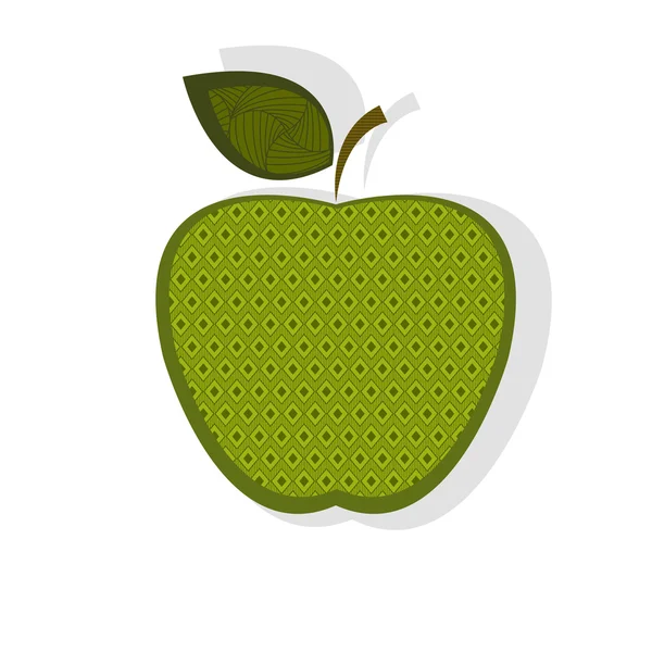 Μοτίβο πράσινο μήλο — Διανυσματικό Αρχείο