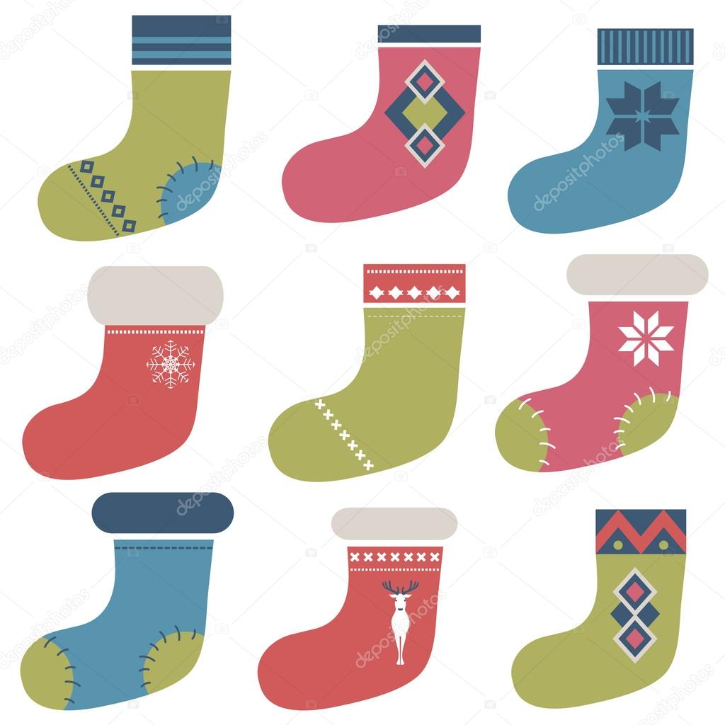 Christmas winter colorful socks
