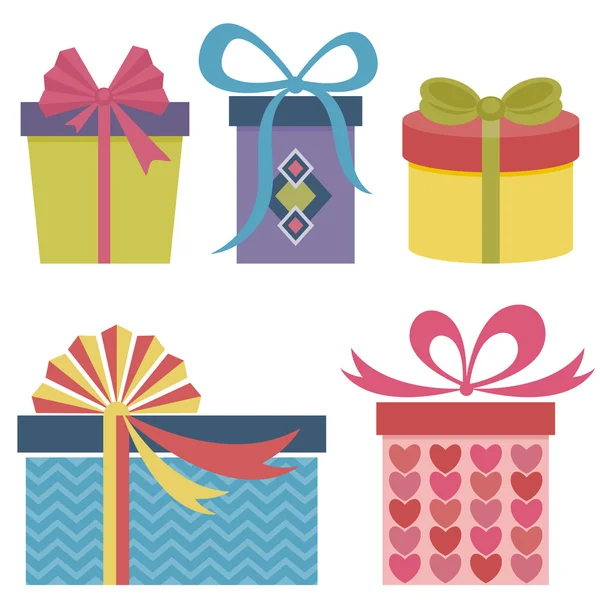 Набір подарунків та подарунків — стоковий вектор
