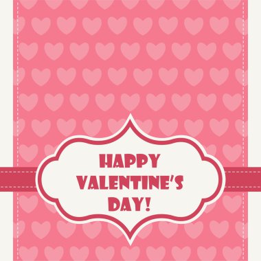 Sevgililer günün kutlu olsun tebrik kartı.