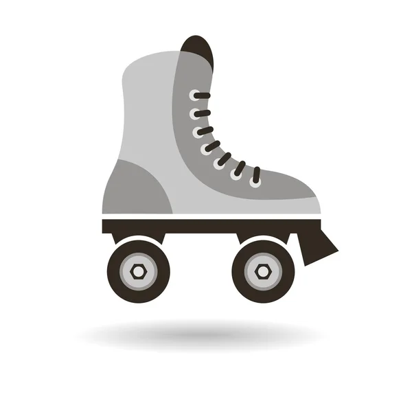 Icône de patin à roulettes — Image vectorielle