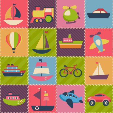 Patchwork arka plan ile taşıma