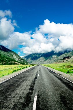 Asfalt dağ yolu