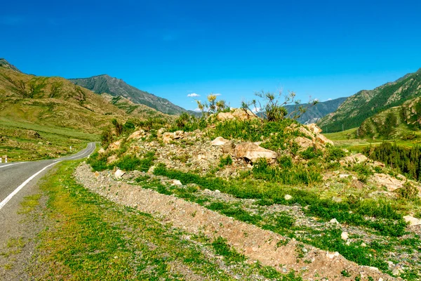 Estrada de montanha pavimentada — Fotografia de Stock