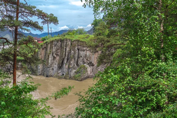 Altaj berg rivier — Stockfoto