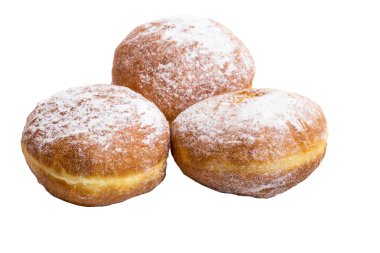 Beyaz bir arka plan üzerinde çörek