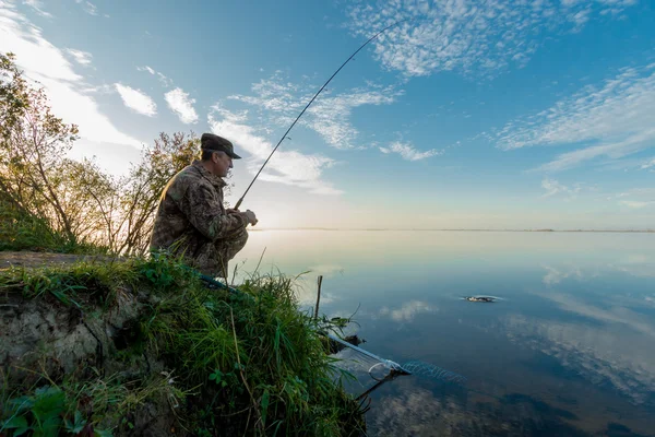 Sabah Balık tutma — Stok fotoğraf