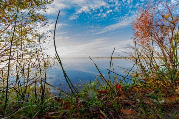 В сентябре на озере — стоковое фото