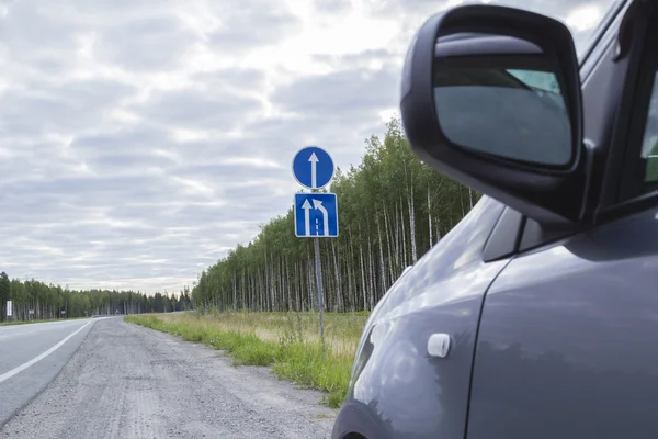 Vägskylt. — Stockfoto