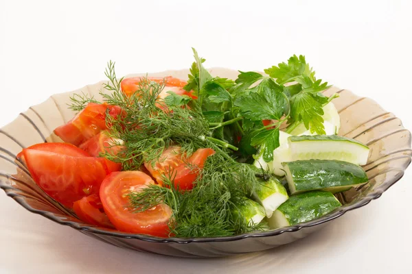 Vegetable slicing — Stock Photo, Image