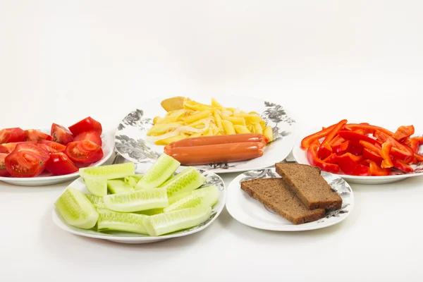 Lunch på bordet — Stockfoto