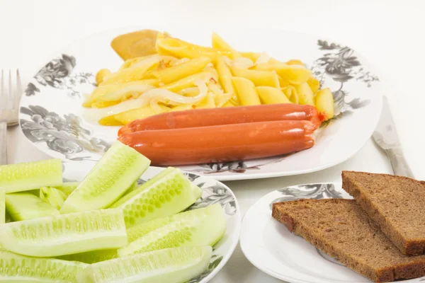 Lunch på bordet — Stockfoto