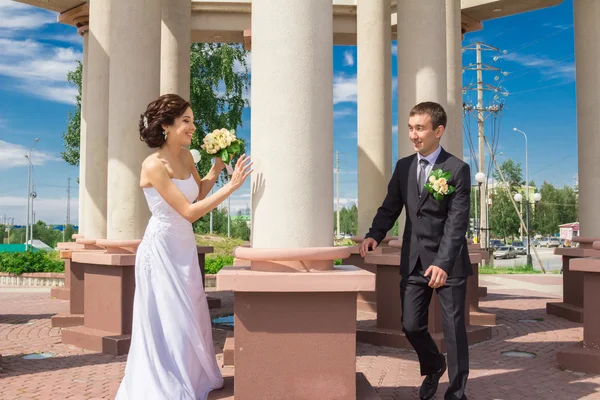 Ritratto della sposa e dello sposo — Foto Stock