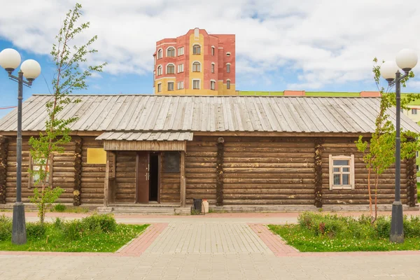 Дерев'яний будинок — стокове фото