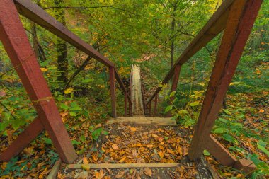 Merdiven bir küpeşte ile
