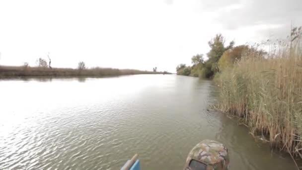 O delta do rio Volga — Vídeo de Stock