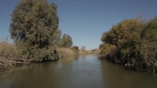 Astrachan de delta van de rivier de Wolga — Stockvideo