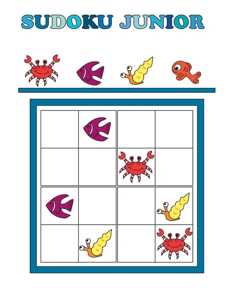 Sudoku junior – stockfoto