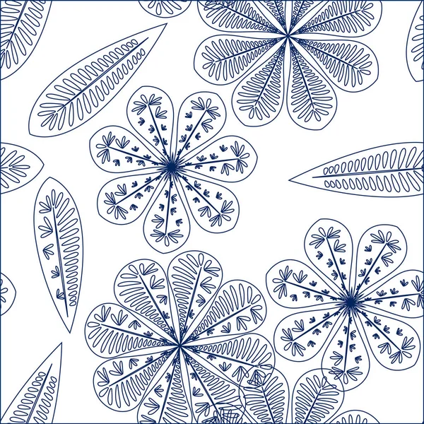 Floral μοτίβο χωρίς ραφή. — Διανυσματικό Αρχείο
