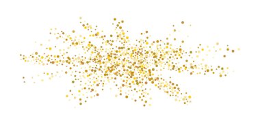 Altın parıltılı konfeti.