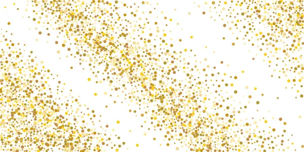 Goldenes Glitzerkonfetti. — Stockvektor