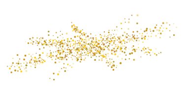 Altın parıltılı konfeti.