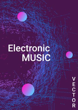 Moda soyut örtüsü oluşturmak için ses broşürü.