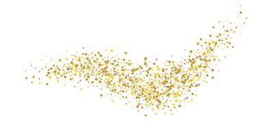 Altın parıltılı konfeti.