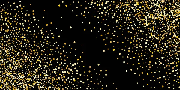 Glitter confetti dourado. —  Vetores de Stock