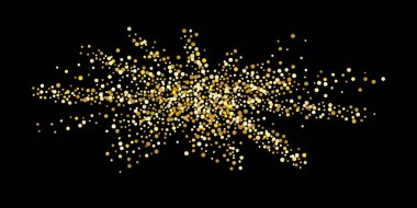 Altın parıltılı konfeti.