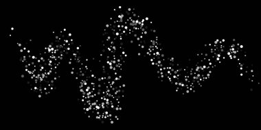 Gümüş parıltılı konfeti.