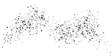 Gümüş parıltılı konfeti.