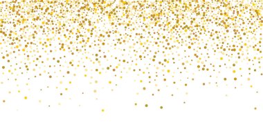 Altın parıltılı konfeti.