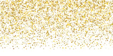 Altın parıltılı konfeti.