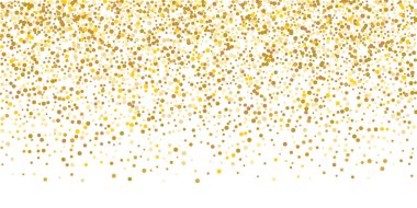 Altın parıltılı konfeti.
