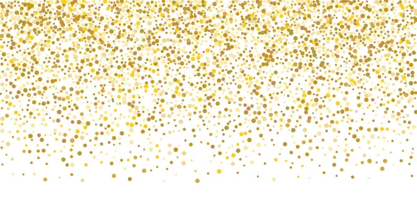 Goldenes Glitzerkonfetti. — Stockvektor