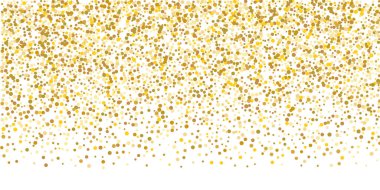 Altın parıltılı konfeti.