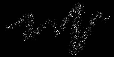 Gümüş parıltılı konfeti.