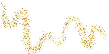 Altın parıltılı konfeti.