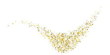 Altın parıltılı konfeti.