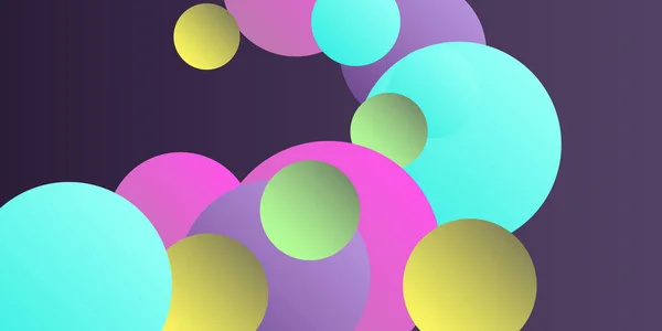 Kogelvorm Gradiënten Veelkleurige Ballen Voor Design Illustratie Abstract Geometrisch Achtergrond — Stockvector