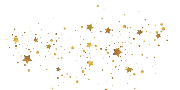 Star Confetti Fundo Confete Casual Dourado Padrão Design Brilhante Modelo —  Vetores de Stock