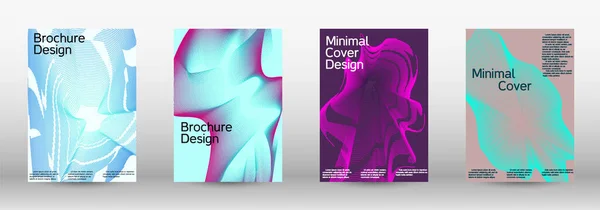 モダンなデザインテンプレート 現代の抽象的なカバーのセット 現在のフォームから創造的な流体の背景は ファッショナブルな抽象カバー バナー ポスター 小冊子を設計します — ストックベクタ