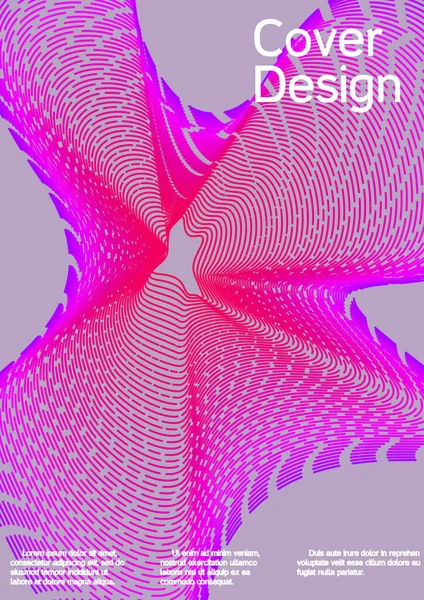 Современный Шаблон Дизайна Креативный Фон Линий Мбаппе Создания Модной Обложки — стоковый вектор