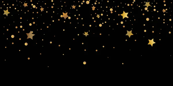 Étoile Des Confettis Fond Étoilé Tombant Des Étoiles Aléatoires Brillent — Image vectorielle