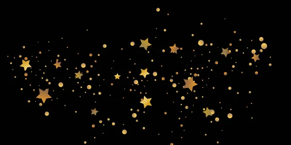 Estrela Abstrata Confete Cair Fundo Estrelado Estrelas Aleatórias Brilham Sobre — Vetor de Stock