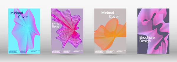 Moderne Designvorlage Eine Reihe Moderner Abstrakter Einbände Kreative Fließende Hintergründe — Stockvektor