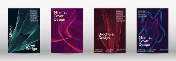 Moderne Designvorlage Eine Reihe Moderner Abstrakter Einbände Zukünftige Futuristische Vorlage — Stockvektor